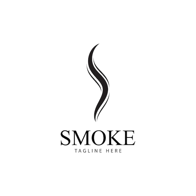 Smoke steam icon logo illustration isolated on white background Aroma vaporize icons Smells vector line icon  hot aroma  stink or cooking steam symbols  smelling or vapor