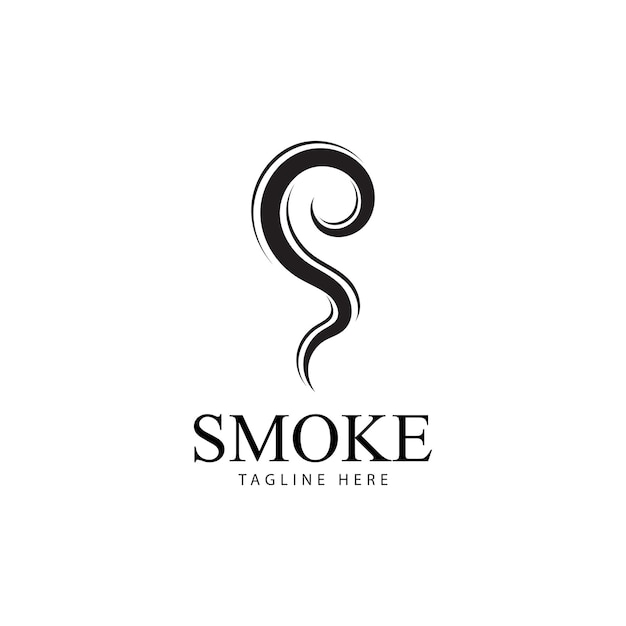 Smoke steam icon logo illustration isolated on white background Aroma vaporize icons Smells vector line icon  hot aroma  stink or cooking steam symbols  smelling or vapor