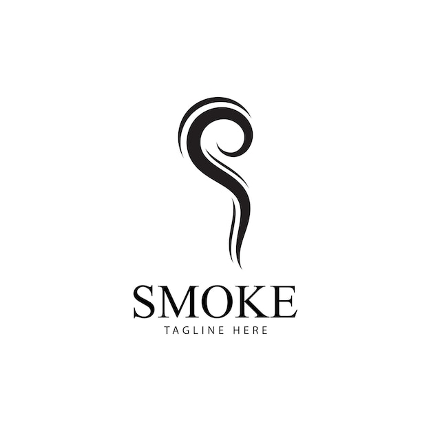 Smoke steam icon logo illustration isolated on white background Aroma vaporize icons Smells vector line icon  hot aroma  stink or cooking steam symbols  smelling or vapor