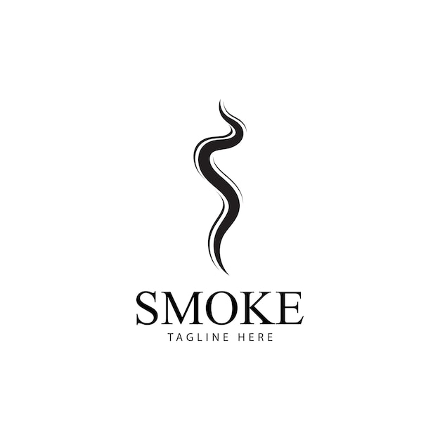 Smoke steam icon logo illustration isolated on white background Aroma vaporize icons Smells vector line icon  hot aroma  stink or cooking steam symbols  smelling or vapor