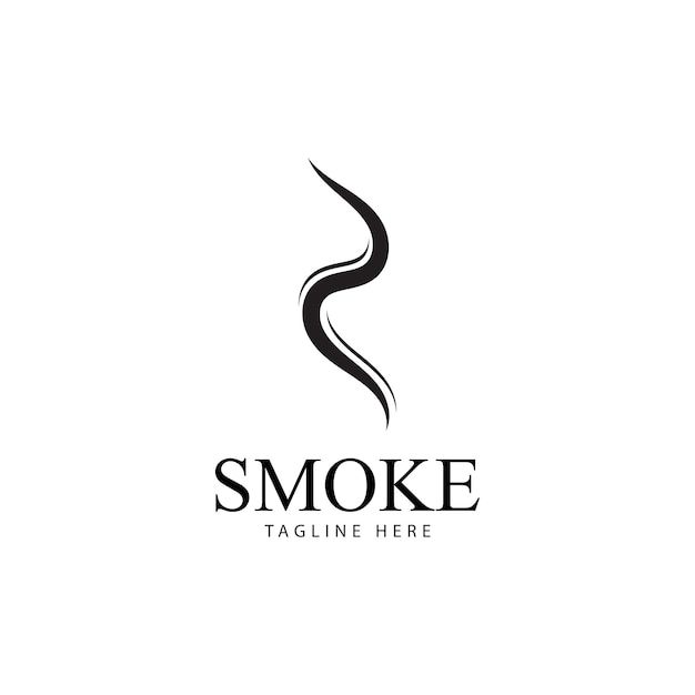 Smoke steam icon logo illustration isolated on white background Aroma vaporize icons Smells vector line icon  hot aroma  stink or cooking steam symbols  smelling or vapor