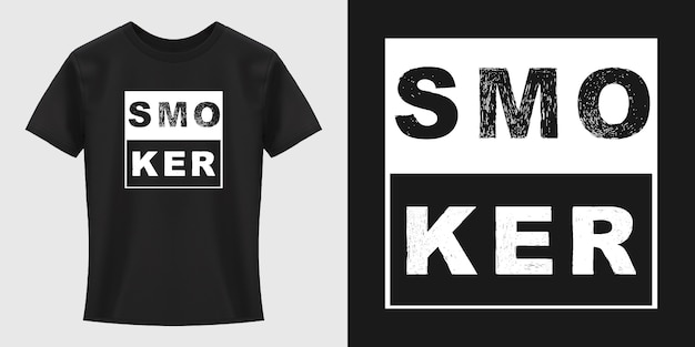 Smoker Typography T-Shirt Design