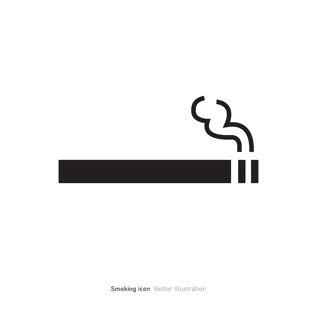 Smoking Cigarette Icon Vector Illustration