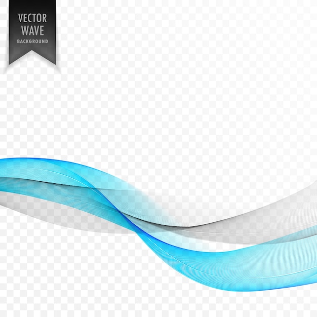 smooth blue and gray vector wave background