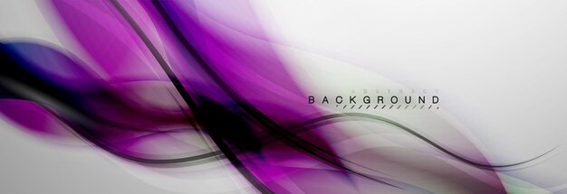 Vector smooth blur wave background