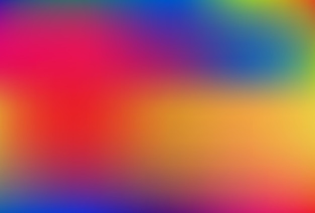 Smooth and blurry rainbow gradient mesh drawing. Vector.