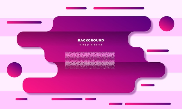 Smooth geaometric background template copy space for poster, banner, or landing page