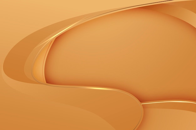 Smooth golden wave background