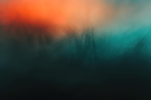 Vector a smooth gradient from dark blue to light orange teal and red on black background grainy gradient wh