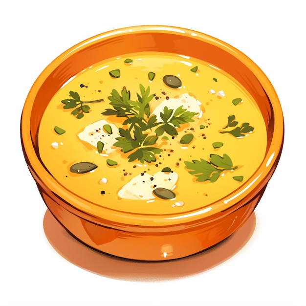 Smooth Pumpkin Soup with Roasted Seeds