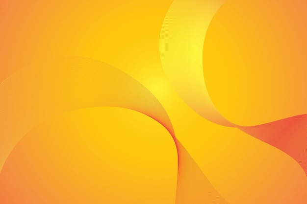 Smooth Wave Shape Gradient on Gold Background