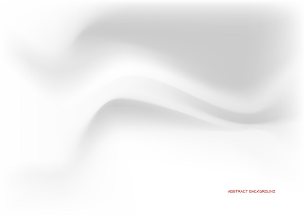 Smooth white wave with solft light backgroundmodern abtract template