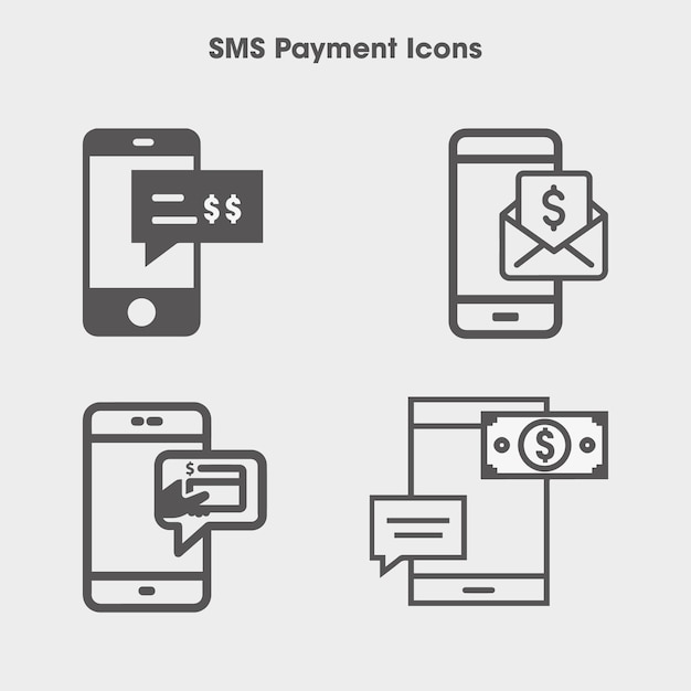 SMS payment icons