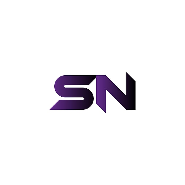 sn letter logo design