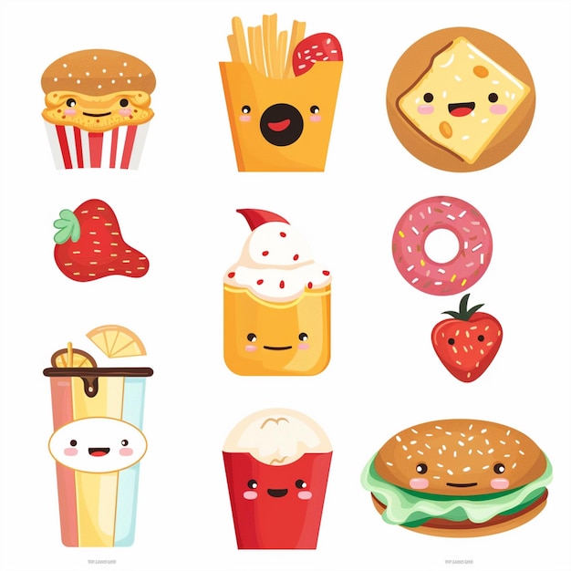 snack food vector illustration cartoon design isolated background meal graphic logo icon