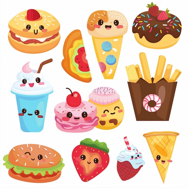 snack illustration vector food isolated design delicious graphic tasty sweet meal dessert