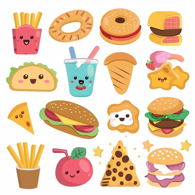 snack illustration vector food isolated design delicious graphic tasty sweet meal dessert