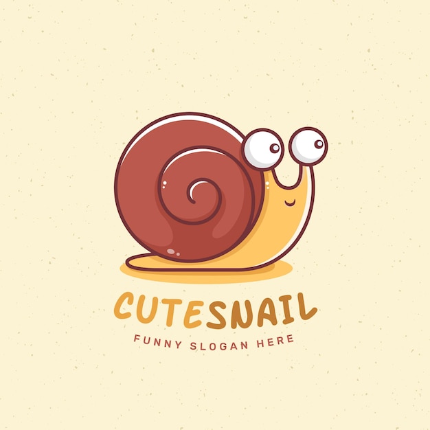 Snail animal logo