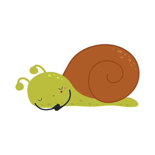 Snail Clipart Character Besign. Baby Clip Art Snail.