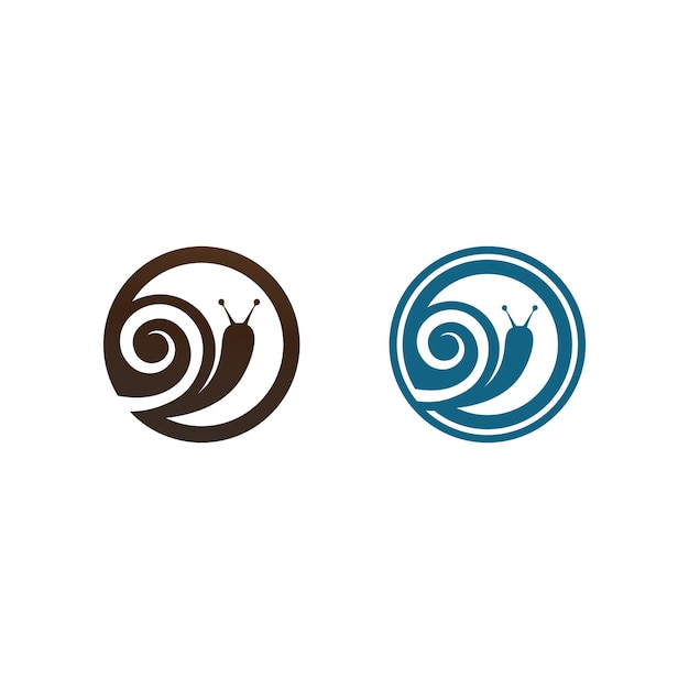 Snail logo template vector icon illustration design