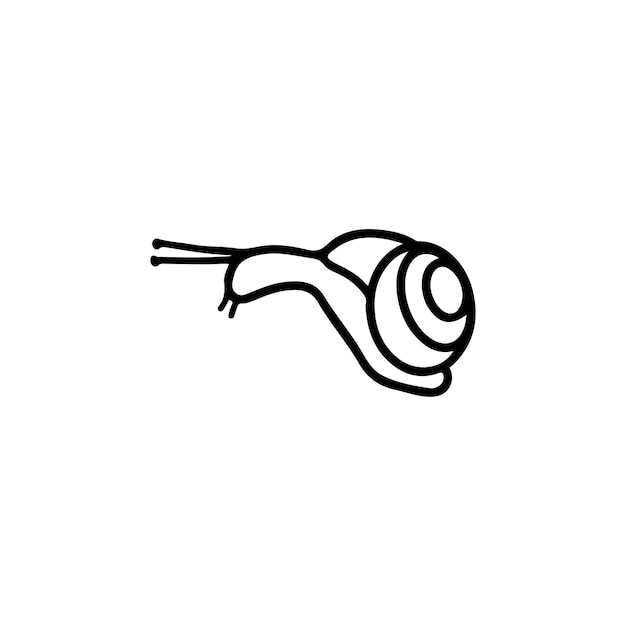 Snail logo template vector icon illustration