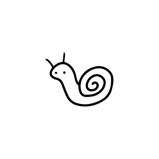 Snail logo template vector icon illustration