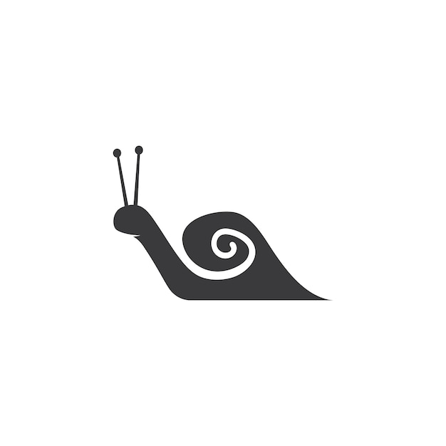 Snail logo template vector icon illustration