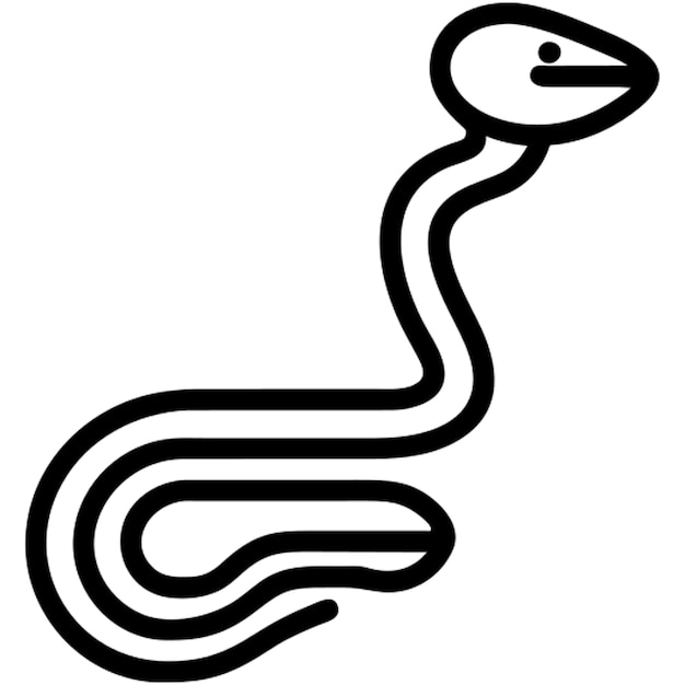 snake icon outline