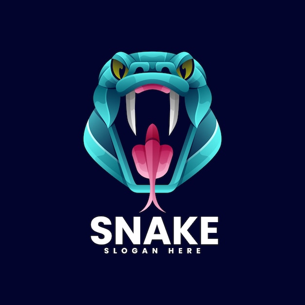 Snake Illustration Colorful Logo