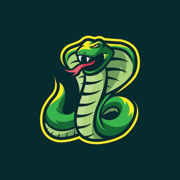 Snake mascot logo design