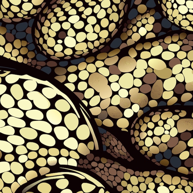 Vector snake skin pattern pattern brown spots hand painted snake skin print illustration animal vector