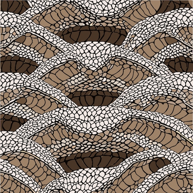 Vector snake skin pattern texture repeating seamless vector texture snake fashionable printnatural vector