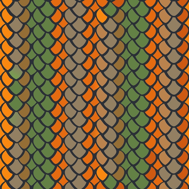 Vector snake skin seamless pattern background vector illustration for fabric and apparel accessories