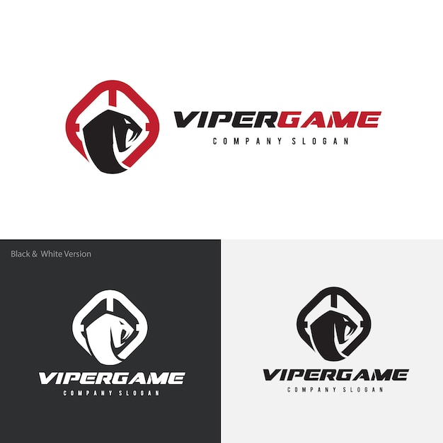 Snake, Venom, Viper logo template.