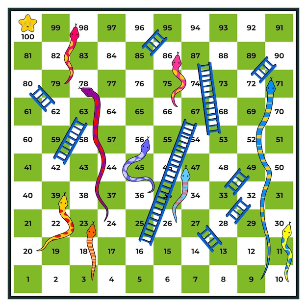 snakes and ladders board game educational for kids