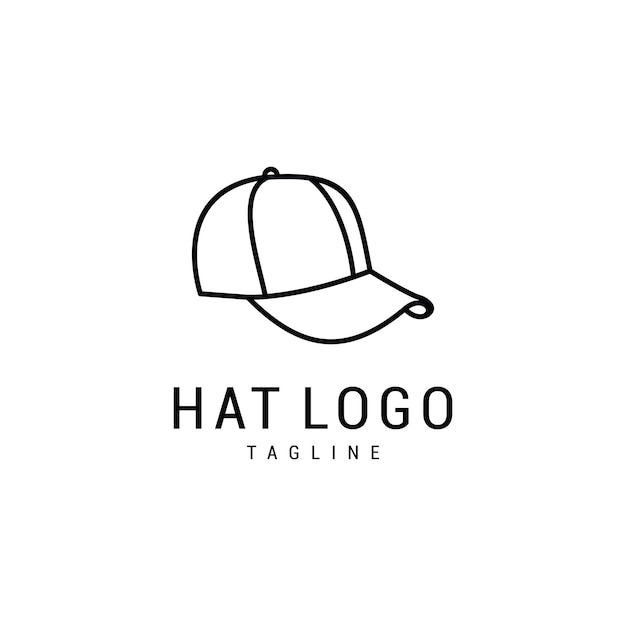 Snapback caps abstract sign symbol or logo free vector Premium Vector