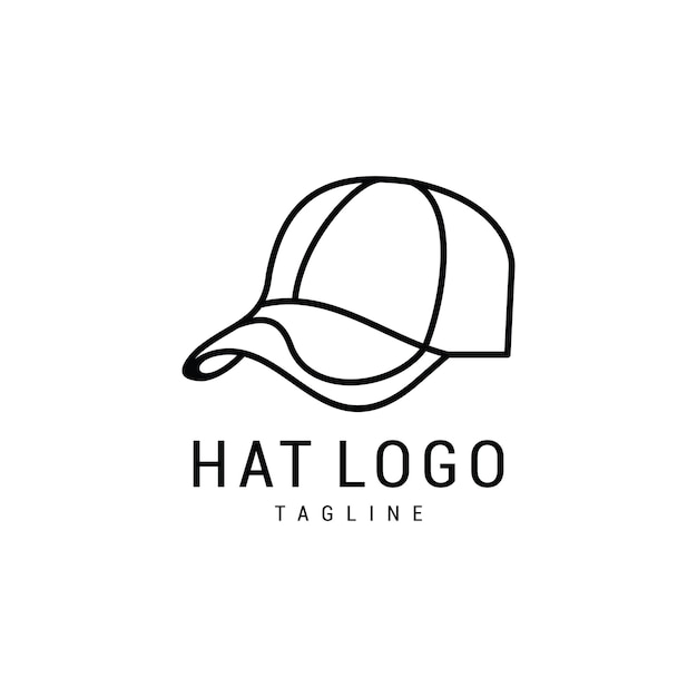 Snapback caps abstract sign symbol or logo free vector Premium Vector