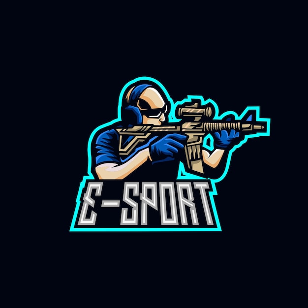 SNIPER MASCOT LOGO TEMPLATES