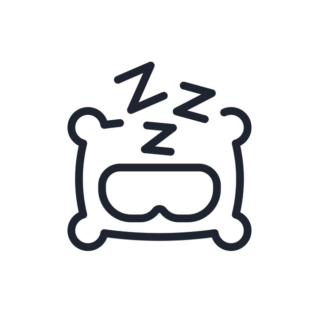 Vector snoring vector icon person catching some zzzs sleep icon 03