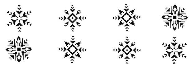 Snow clipart shape illustration mandala art or star abstract