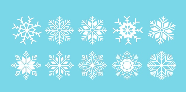 Snow Collections Flat Design