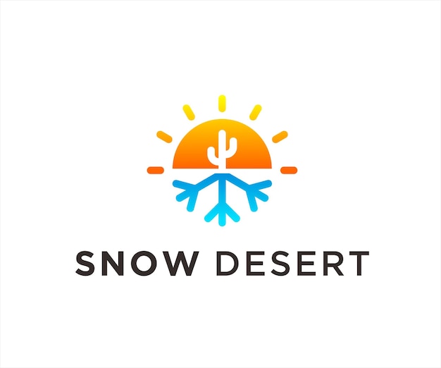 snow desert logo icon vector designs