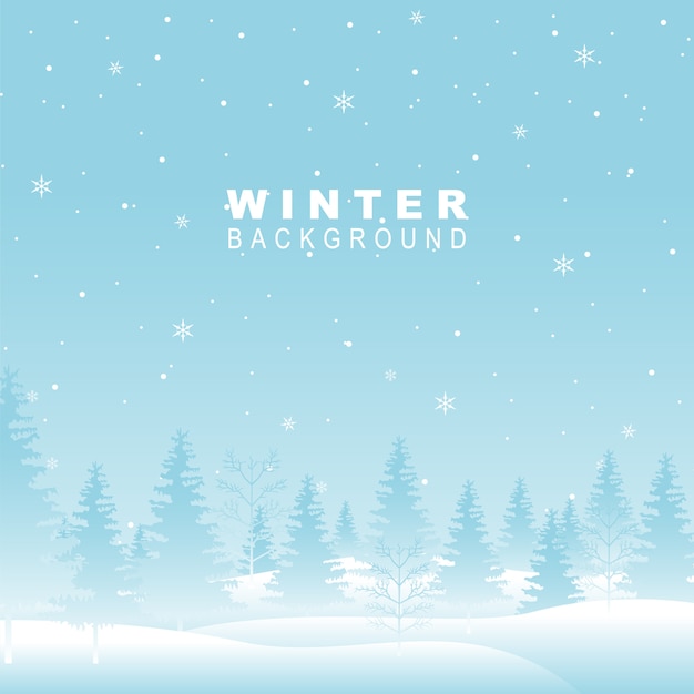 snow landscape Background