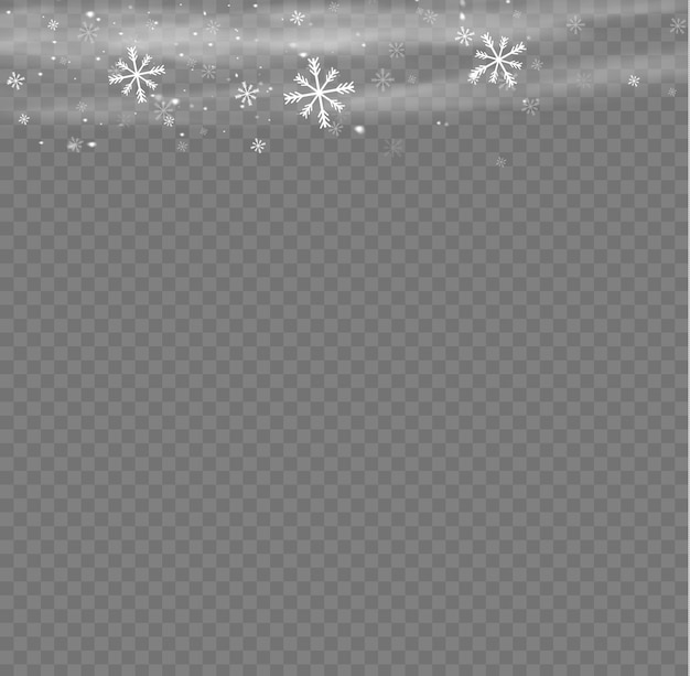 Snow and wind white gradient decorative element winter fog vector