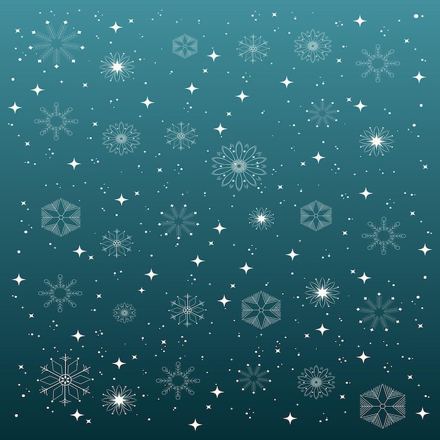 Snowflake background holiday winter vector illustration background