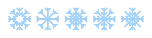 Snowflake collection Snowflake Snow Snowflakes vector icons Christmas icon Vector illustration