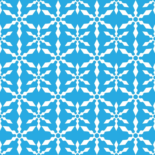 Snowflake ices blue seamless pattern background