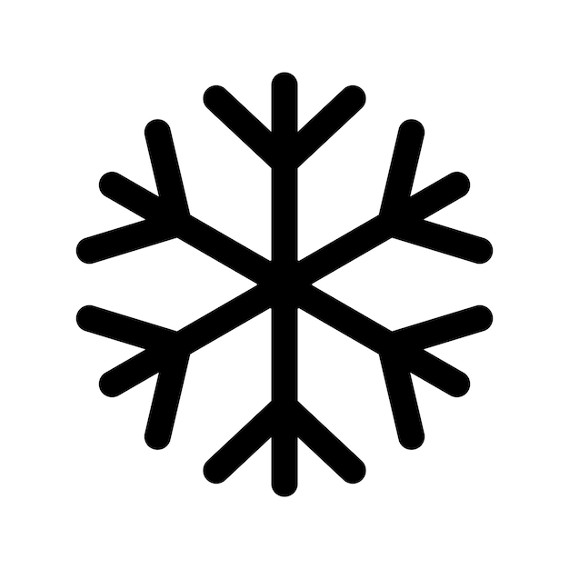 Snowflake icon vector