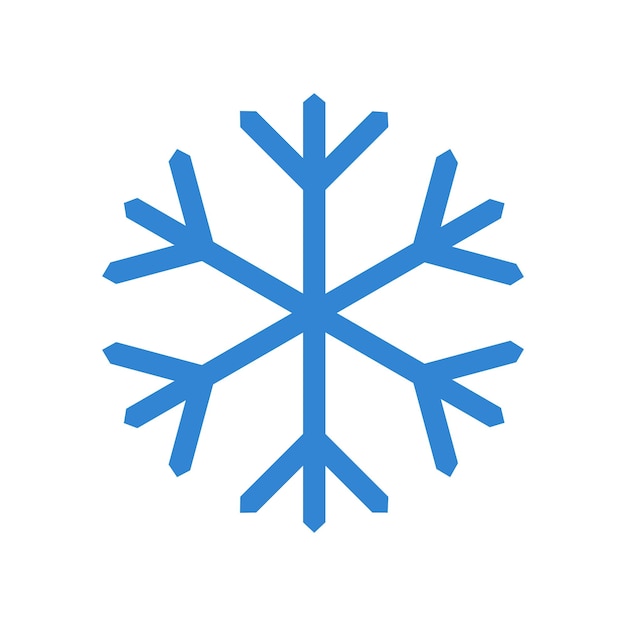 Snowflake icon Winter symbol Christmas sign vector illustration