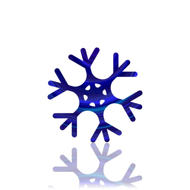 Snowflake icon winter symbol